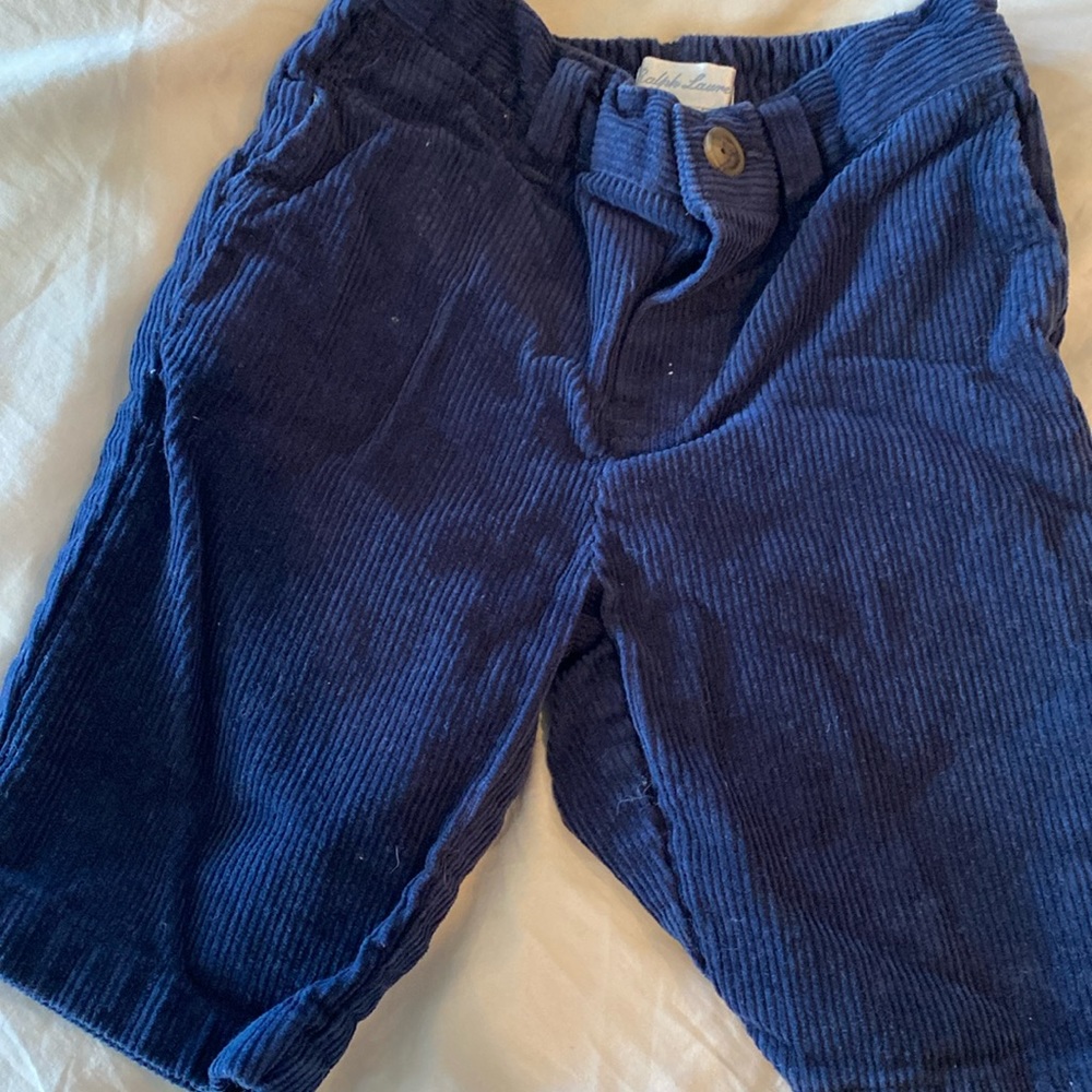 RALPH LAUREN Navy blue corduroy